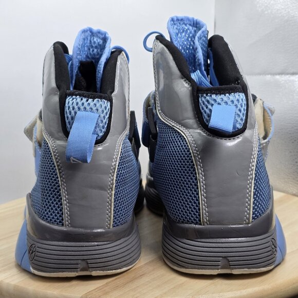 EKTIO Basketball Grey/Blue Men's Shoes Anti Ankle Sprain SIZE 14 - RARE - Picture 6 of 9